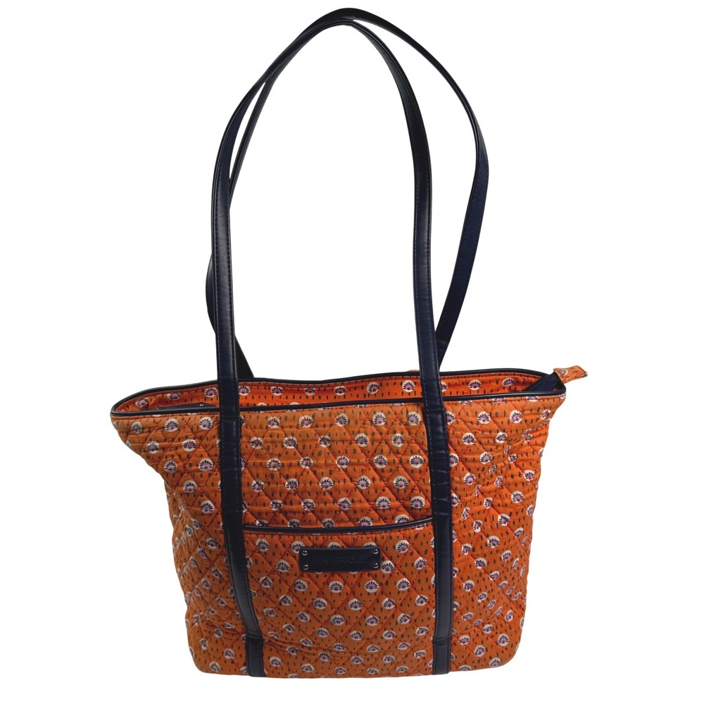 Vera Bradley Trimmed Vera Tote Bag in Rio Rosie (Retired Pattern)